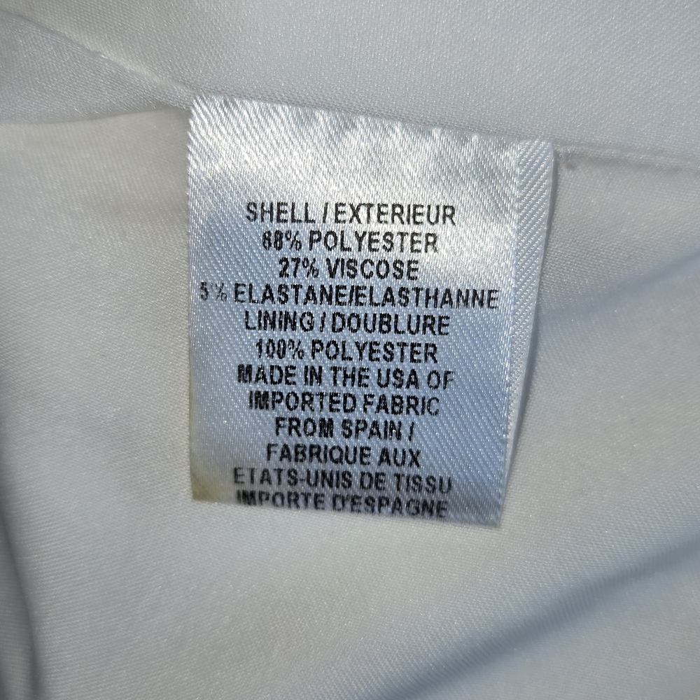 MILLY White Elegant Cowl Neck Polished Sheath Dress Size 8 Bridal Workwear LWD - Picture 4 of 5